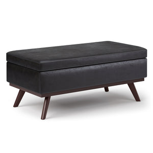 Owen - Lift Top Large Coffee Table Storage Ottoman, Mid Century Style by Couch.com