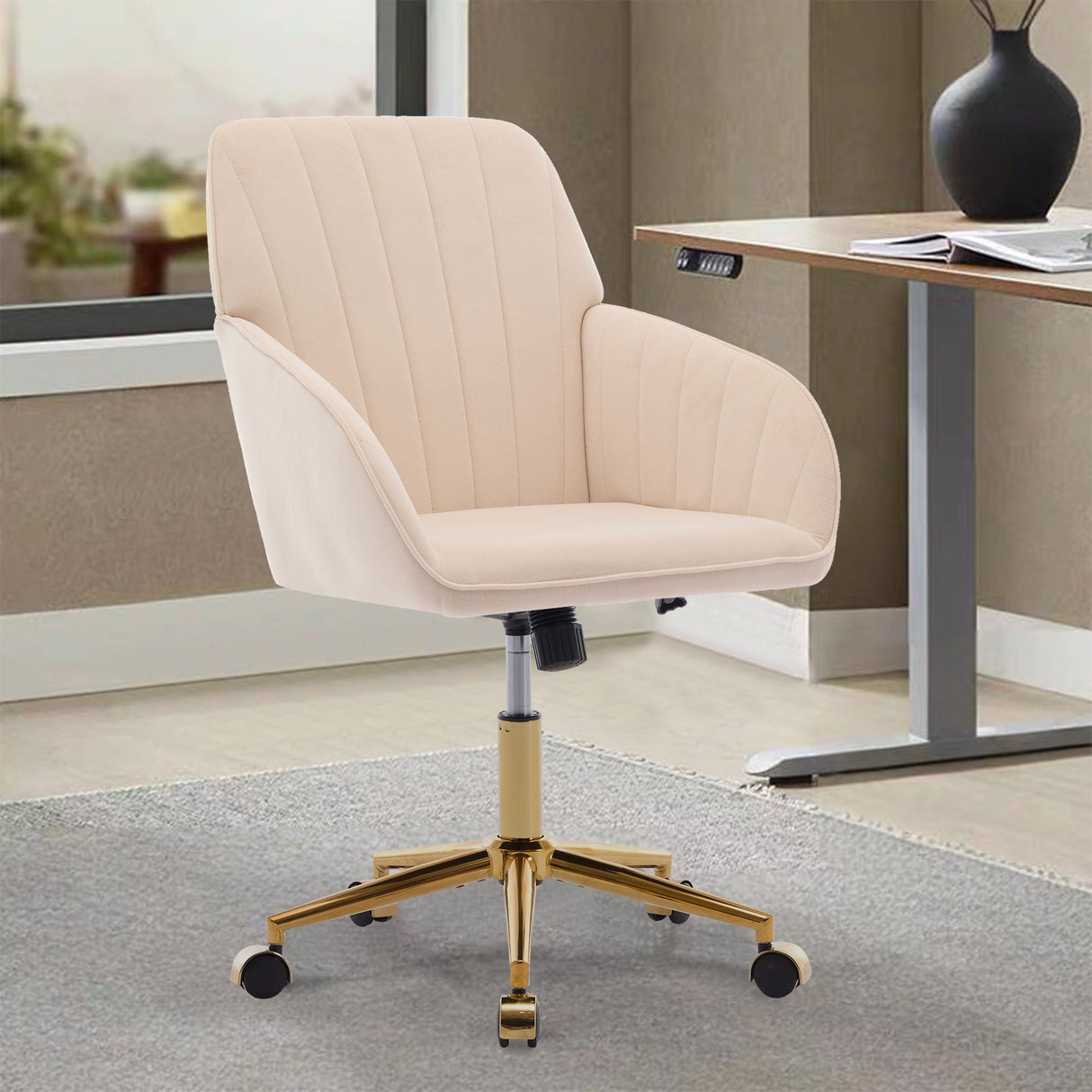 Adjustable Ergonomic Swivel Office Chair by Couch