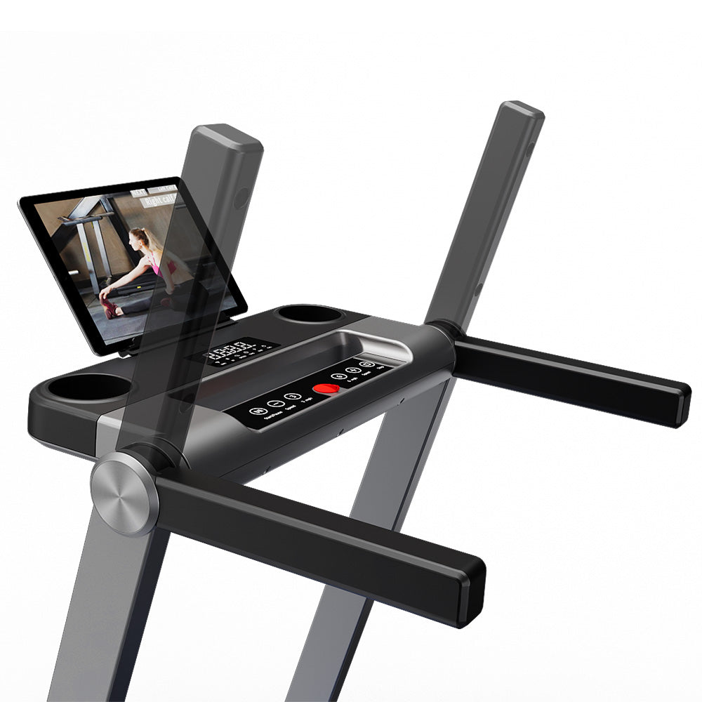 DeerRun A1 Pro Move+  6% Incline Foldable Treadmill——2025 Upgraded Chip & NFC Support | 350Lbs, 10mph Silver