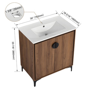 Modern Bathroom Vanity With Top Sink, Engineered Wood Storage Cabinet by Couch.com