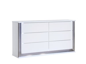 Moon - Smooth Dresser With LED - White by Couch.com