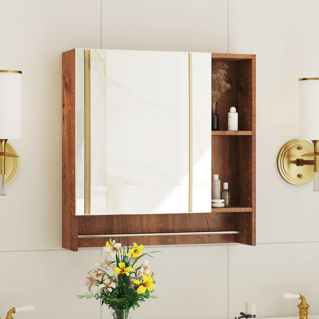 Wall Mounted Bathroom Storage Medicine Cabinet Cabinet With Mirror Door by Couch.com