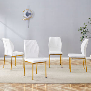 Luxury Simple Chair With Metal Leg