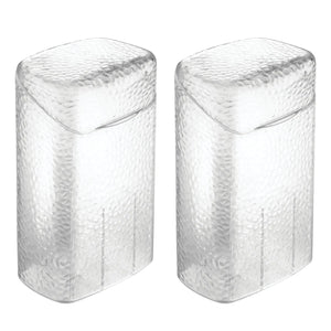 iDesign 53450 Rain Toothbrush Holder Dental Center for Toothpaste Electric Toothbrush Water Flosser Bathroom Countertop Organizer Clear