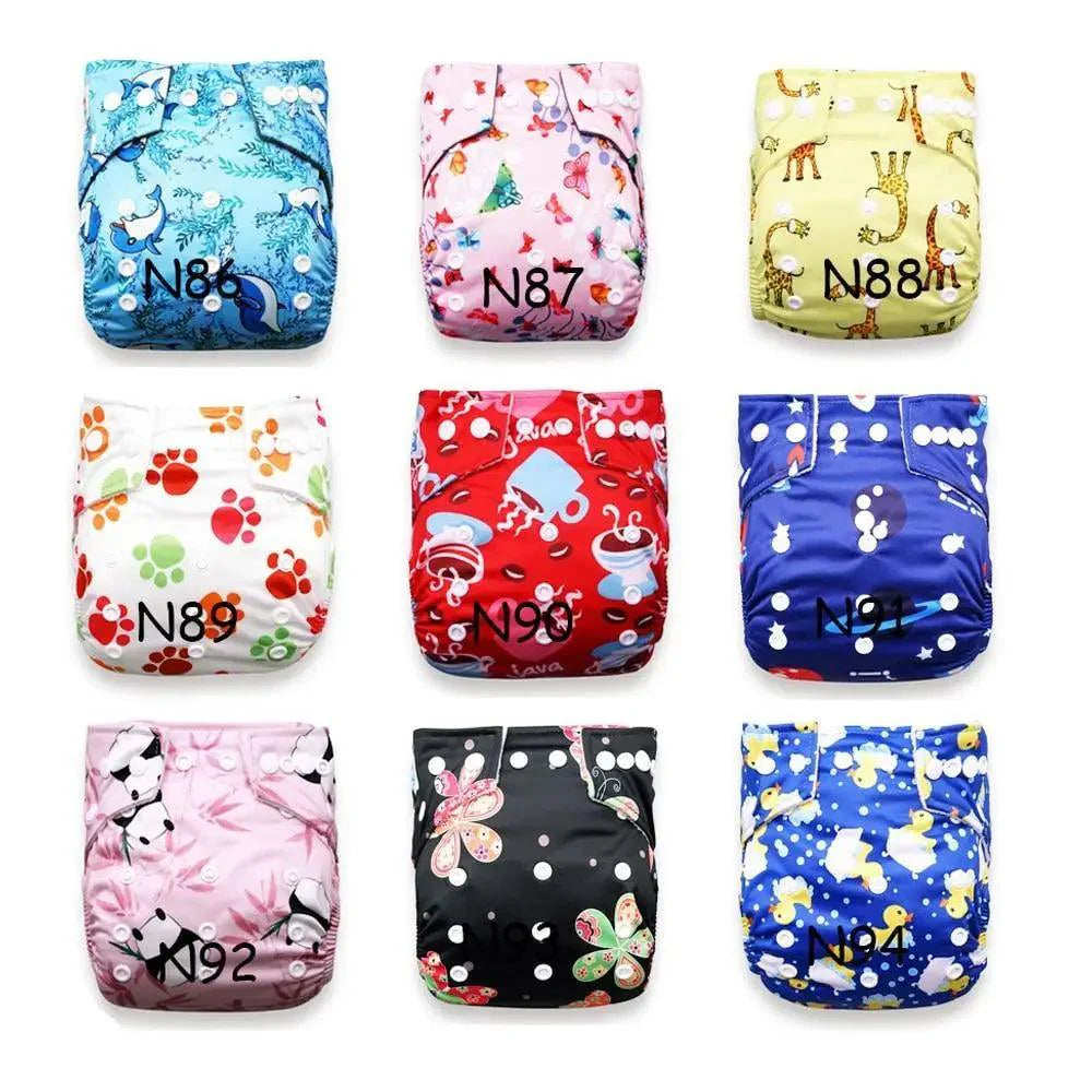 6pcs/Pack Baby Cloth Diapers Microfleece Linning Pocket Diaper Washable Reusable High Quality Nappy