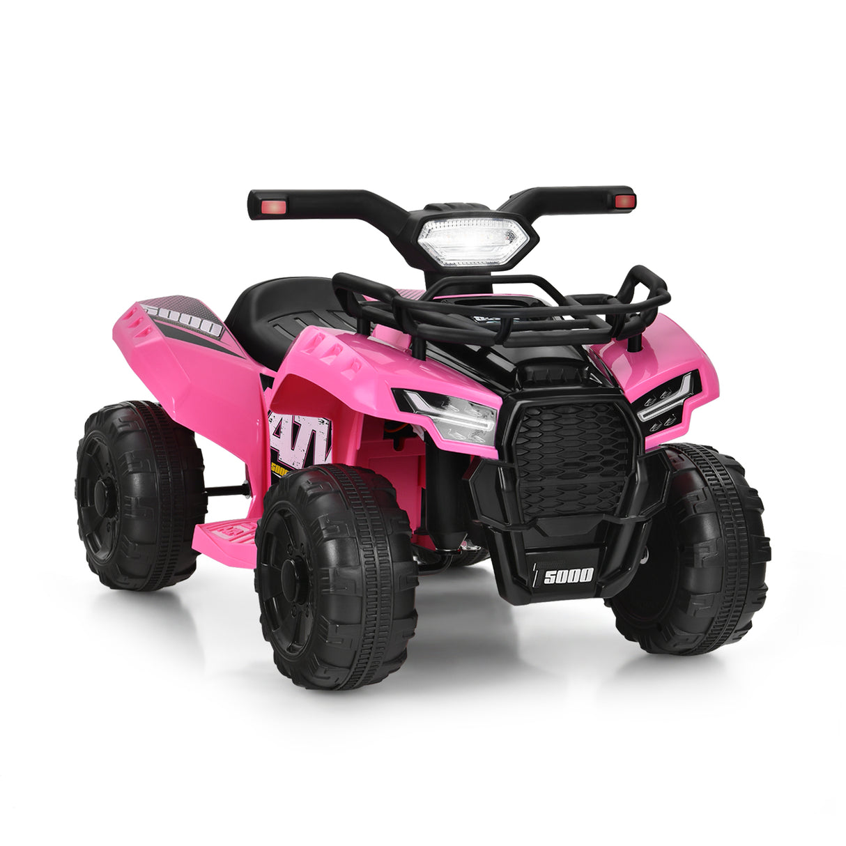 6V Kids ATV Quad Electric Ride On Car with LED Light and MP3-Green