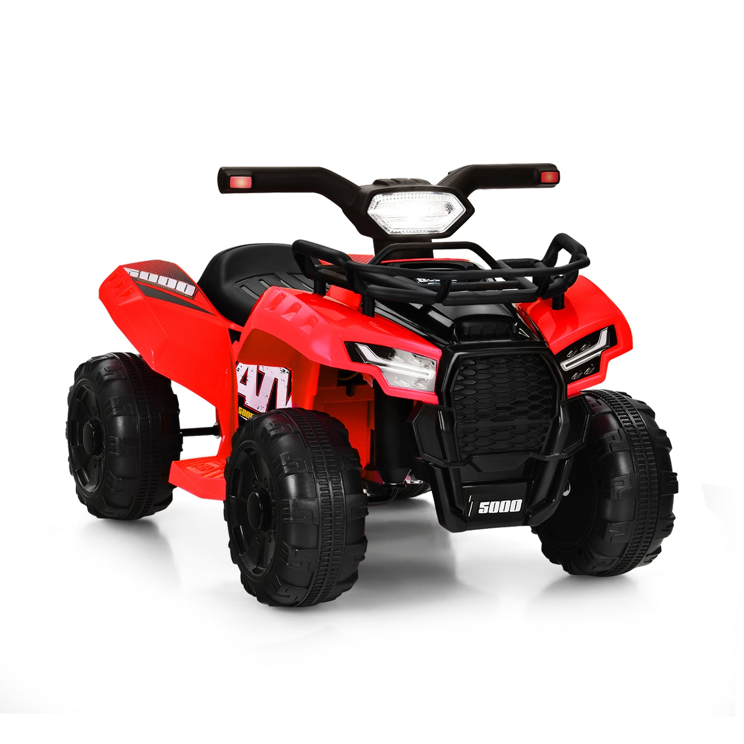 6V Kids ATV Quad Electric Ride On Car with LED Light and MP3-Green