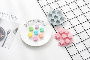 7 Cells Cute Unicorn Silicone Cake Molds No Smell Food Grade Material For Candle, Fondant, Biscuit, Dessert, Chocolate Molds Mini Unicorn Head Ice Cube Tray, Unicorn Silicone Molds Set For Chocolate Candy Cake Cupcake Soap Baking