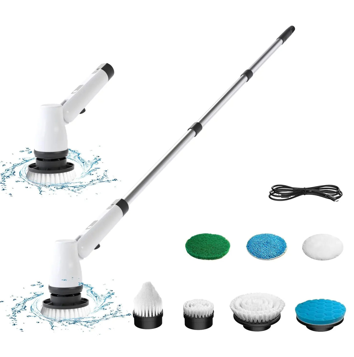 7 In 1 Adjustable Angle Electric Cleaning Brush