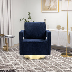 Swivel Accent Open Back Chair Modern Comfy Sofa Chair With Base by Couch.com