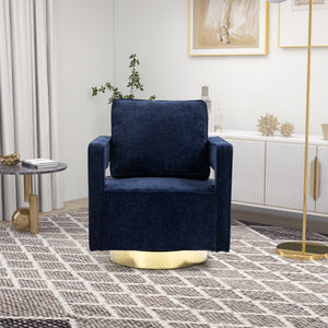 Swivel Accent Open Back Chair Modern Comfy Sofa Chair With Base by Couch.com
