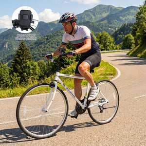 700C Hybrid Bike for Adult with 18-Speed Shimano Drivetrain and Phone Holder-White