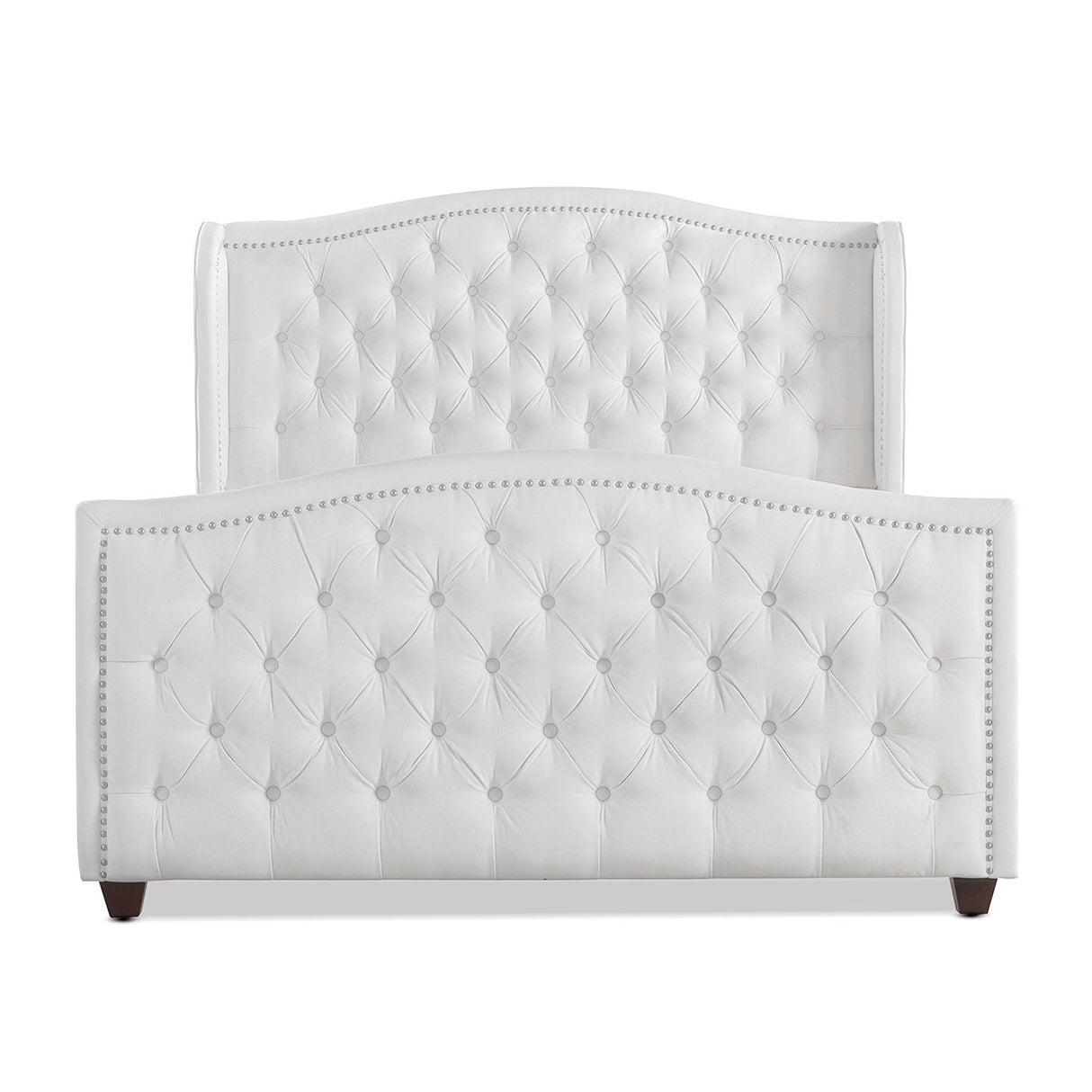 Marcella - Upholstered Shelter Headboard Bed Set by Couch.com