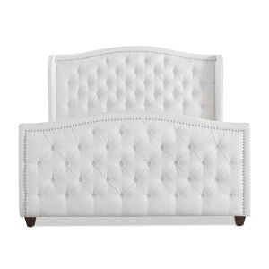 Marcella - Upholstered Shelter Headboard Bed Set by Couch.com