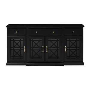 Classic Fretwork Detailed Glass Door Sideboard by Couch.com
