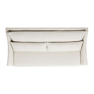 Ada - Flared Arm Contemporary Sofa With Lumbar Pillows - Flax White by Couch.com