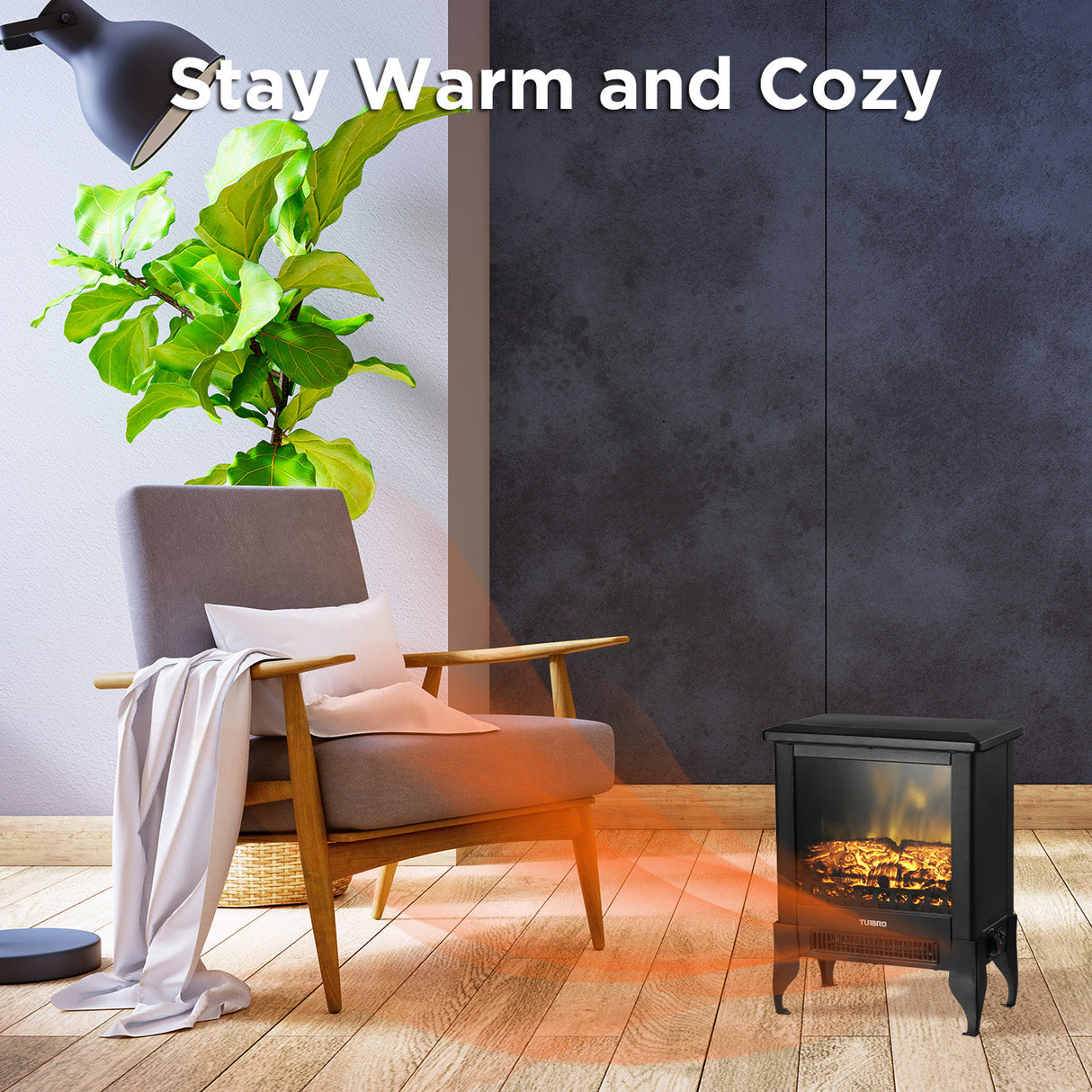 Suburbs TS17 Electric Fireplace Stove Heater