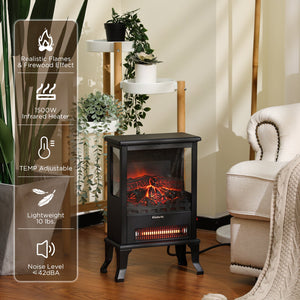 (Open Box) Suburbs TS17Q Electric Fireplace Stove Heater