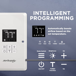 (Open Box) AirSupply BS412 Register Booster Fan