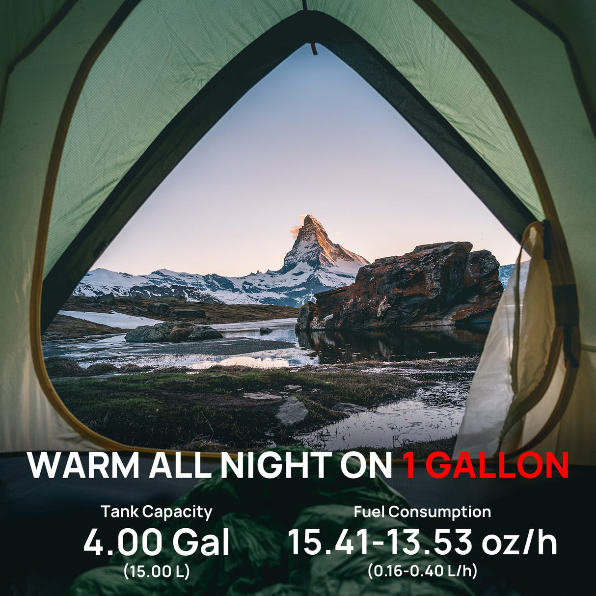 Arcade S8BP Diesel Heater, 8kW Dual Voltage, 4 Gal Large Tank