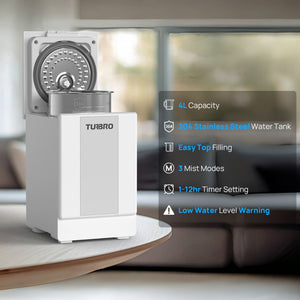 Greenland GLS04 Steam Warm Mist Humidifier, Stainless Steel 4L (1 Gal)