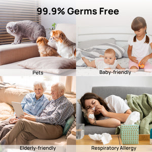 Greenland GLS04 Steam Warm Mist Humidifier, Stainless Steel 4L (1 Gal)