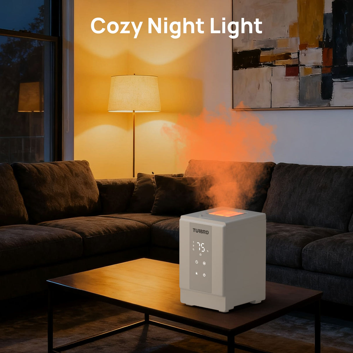 Greenland GLS04 Steam Warm Mist Humidifier, Stainless Steel 4L (1 Gal)