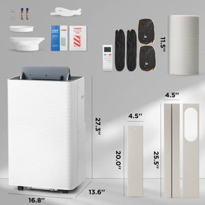 Finnmark 14,000 BTU Smart Portable Air Conditioner