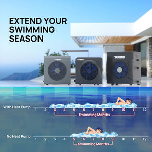 Manatee Swimming Pool Heat Pump, 18K/20K BTU