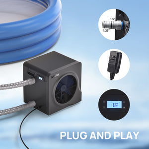 Manatee Swimming Pool Heat Pump, 18K/20K BTU