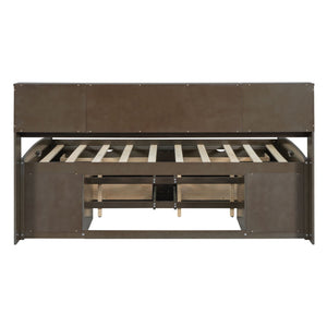 Daybed With 2 Bedside Cabinets, Upper Shelves And 4 Drawers by Couch.com