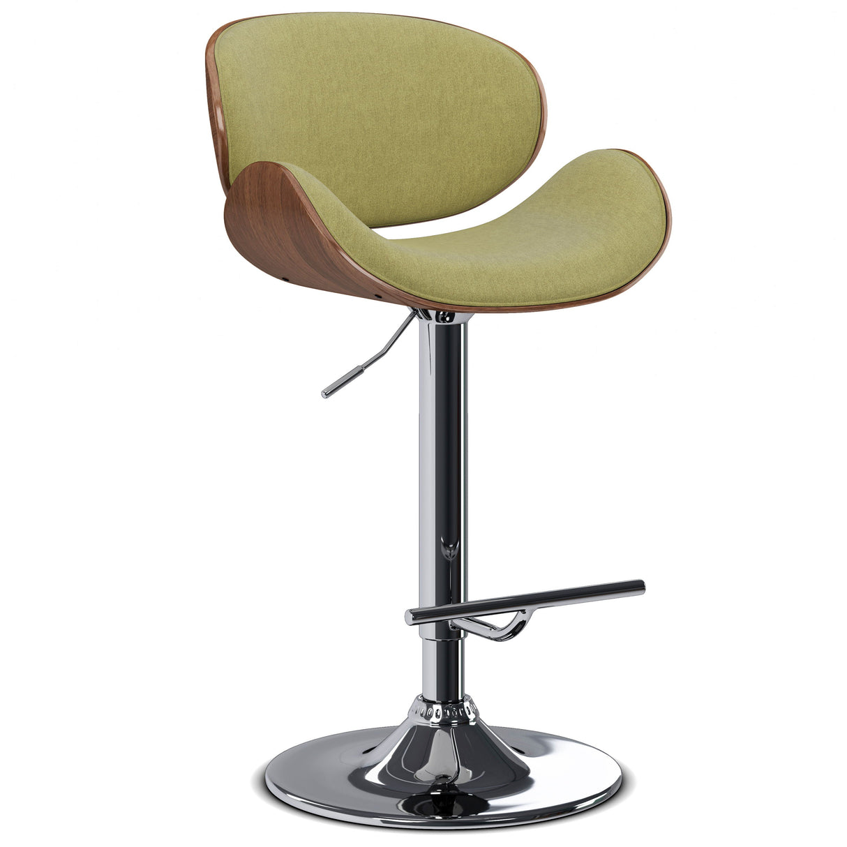 Marana - Multifunctional Handcrafted Bentwood Adjustable Swivel Bar Stool by Couch.com