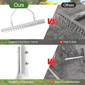 3 Pieces Farmhouse TV Stand for TVs up to 80 Inch with Cabinet and Compartments-White