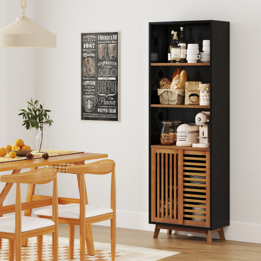 Plastic Lockable Storage Cabinet with Doors and 3 Adjustable Shelves