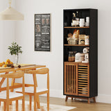 Plastic Lockable Storage Cabinet with Doors and 3 Adjustable Shelves