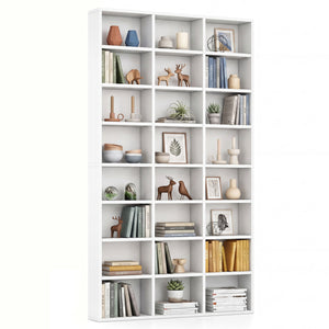 70 Inch Tall Bookshelf 24 Cube Storage Organizer with Adjustable Shelves