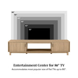 Modern Fluted Door Minimalist TV Stand by Couch.com