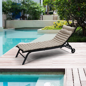 Outdoor Lounge Chair Cushion Replacement Patio Funiture Seat Cushion Chaise - Fabric by Couch.com