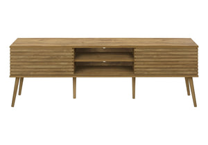 TV Stand, 72 Inch, Media Entertainment Center, Storage Cabinet, Console, Storage Shelves, Contemporary & Modern - Walnut by Couch.com