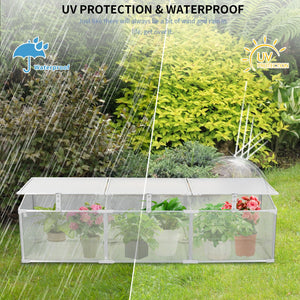 Polycarbonate Greenhouse For Outdoors In Winter - Silver by Couch.com