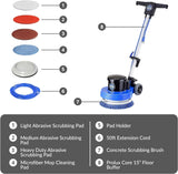 Prolux Core 13" Heavy Duty Commercial Polisher Floor Buffer Machine Scrubber and 5 Pads by Prolux Cleaners