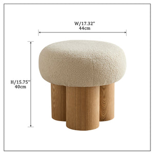 Versatile Mushroom Stool With Cushion by Couch.com