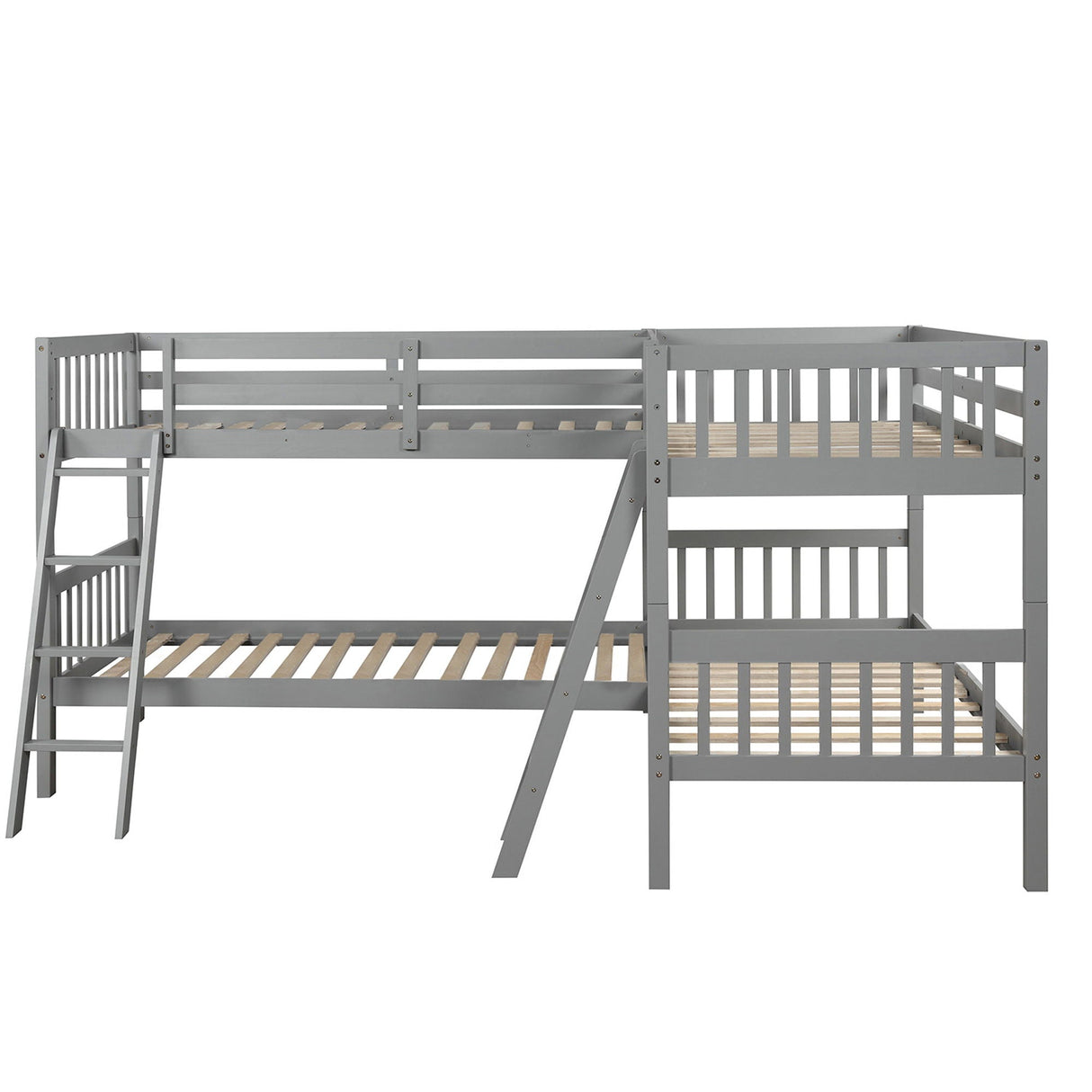 L Shaped Bunk Bed With Ladder by Couch.com