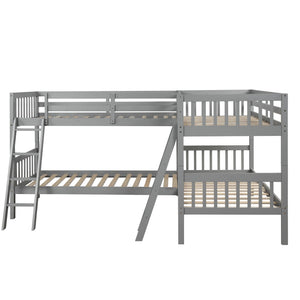 L Shaped Bunk Bed With Ladder by Couch.com