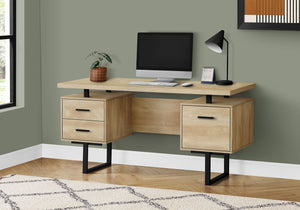 Computer Desk For Home Office, Laptop, Left, Right Set - Up, Storage Drawers, Contemporary & Modern by Couch.com