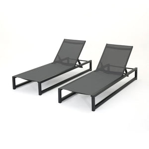 Outdoor Patio Chaise Lounge With 5 Reclining Positions by Couch.com