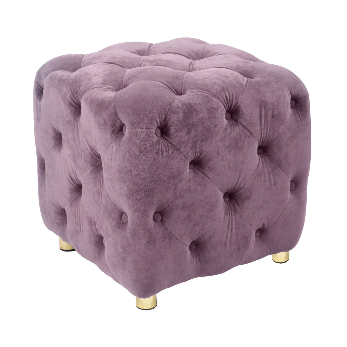 Modern Velvet Upholstered Ottoman, Exquisite Small End Table, Soft Foot Stool, Dressing Makeup Chair, Comfortable Seat For Living Room, Bedroom, Entrance by Couch.com