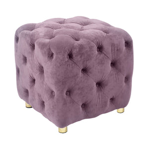 Modern Velvet Upholstered Ottoman, Exquisite Small End Table, Soft Foot Stool, Dressing Makeup Chair, Comfortable Seat For Living Room, Bedroom, Entrance by Couch.com