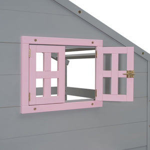 Bunk Bed With Playhouse Roof And Window by Couch.com