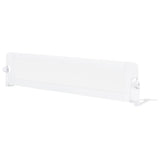71-Inch Foldable Bed Rail Swing Down Baby Bed Guard Rail with Adjustable Safety Strap-White